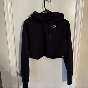 Cropped Gym Shark Hoodie